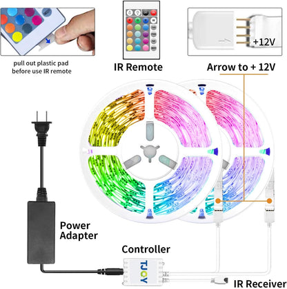 TJOY Smart LED Strip Lights – Clean Modern Lighting with Hidden Adhesive Mount and Single App Control