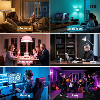 TJOY Smart Light Bulbs – Home Office Focus Lighting, Tunable Cool White 6500K for Work and Study