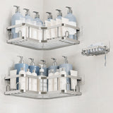 Veken Rustproof Corner Caddy – Stable No-Drill Storage Supporting Fast College Shower Setups