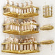 Gold - L-Shape - 6 -Piece Set