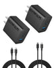 black - 2pack & 2cable
