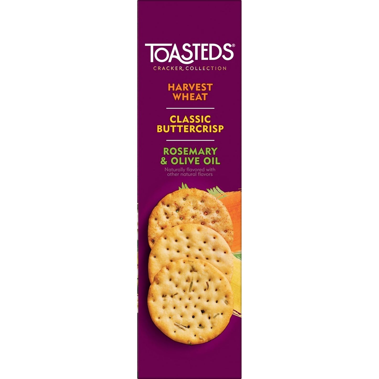 Toasteds Crackers Variety Box – Housewarming Gift for the Snack Lover, Three Flavors in One, 12oz