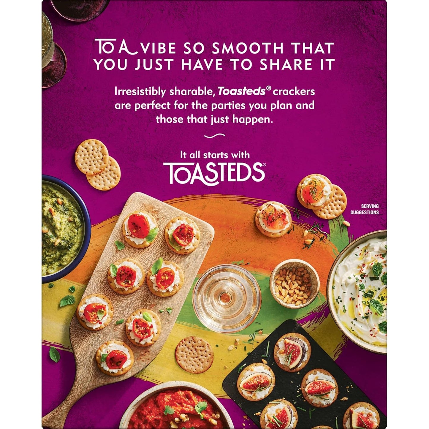 Toasteds Crackers Variety Box – Housewarming Gift for the Snack Lover, Three Flavors in One, 12oz
