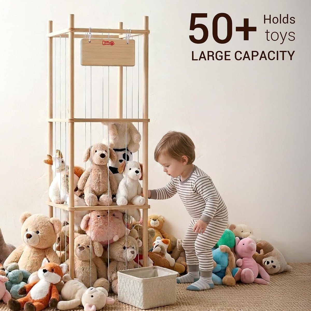 toddler-friendly height (~53.15"–54.50") with smooth rounded corners