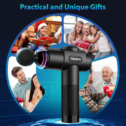 TOLOCO Massage Gun with LED Touch Screen – Office Wellness Tool for the Remote Employee