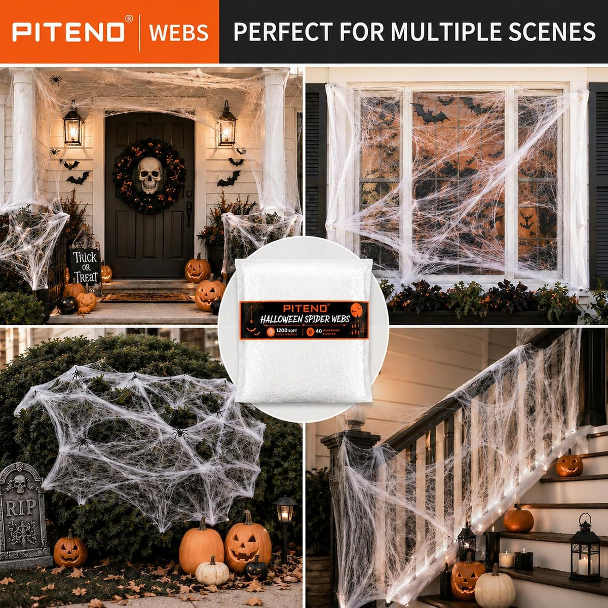 tool-free application — simply stretch and place on doors, fences, railings, bushes, walls, and furniture