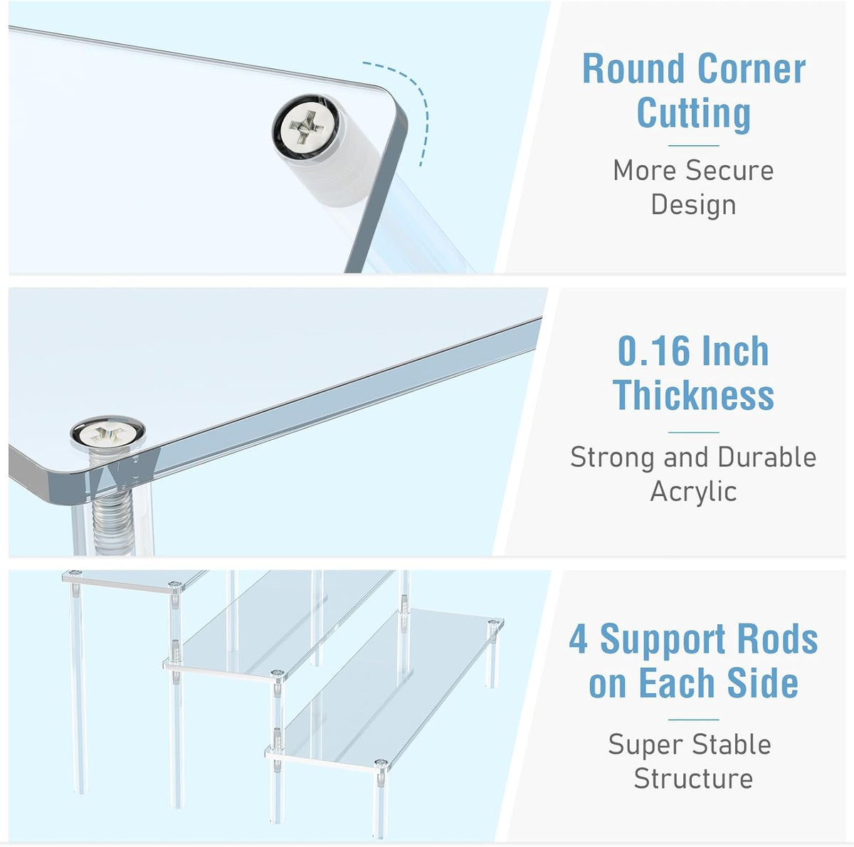 tool-free assembly with included instructions