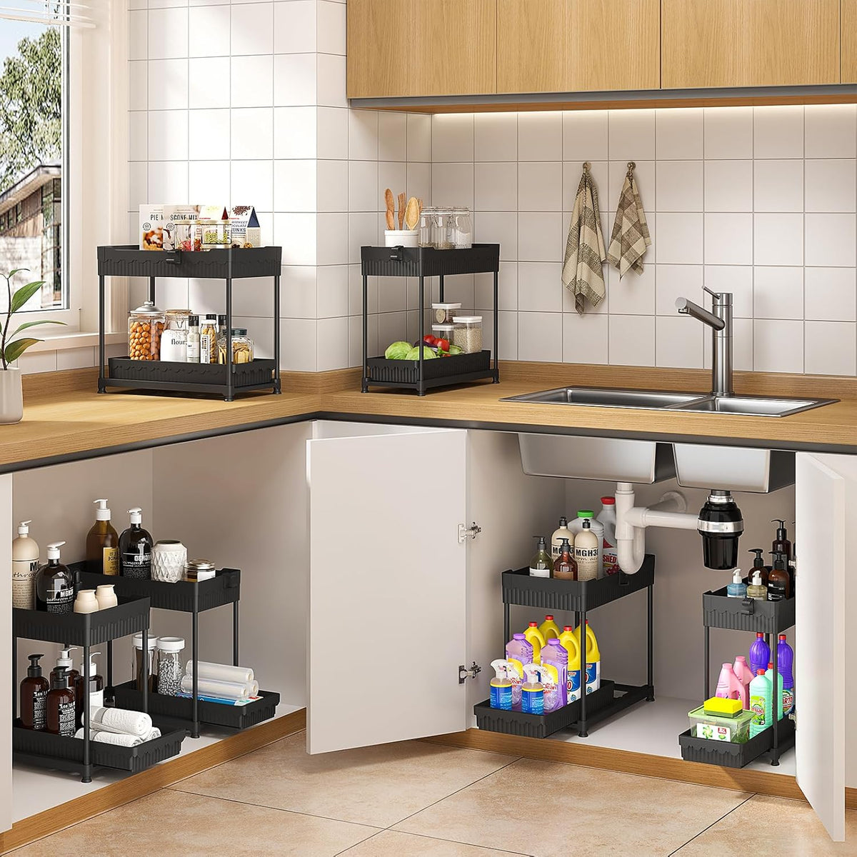 tool-free assembly with no drilling or hardware required