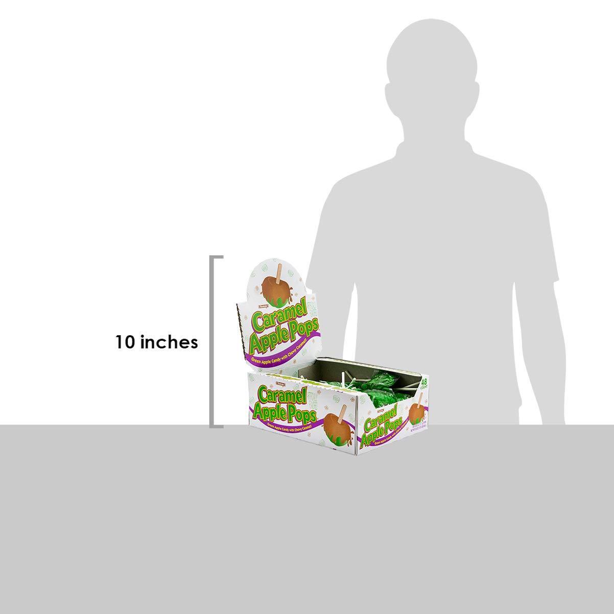 Tootsie Roll Caramel Apple Lollipops – Long-Lasting Office Break Room Candy Share, 48 Individually Wrapped Pops