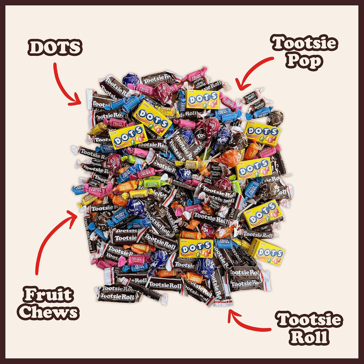 Tootsie Roll Child's Play Candy Favorites 5lb Bag – Picnic and Park Snack Pack for Outdoor Outings