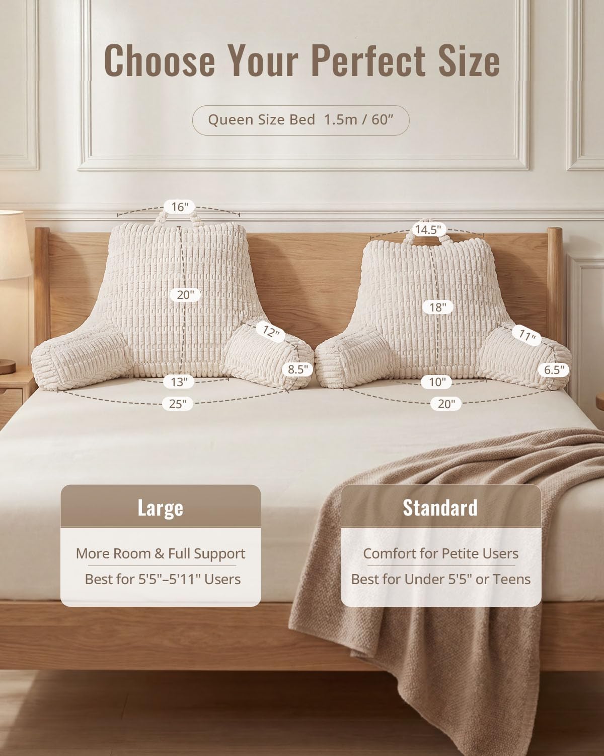 top handle for portability between rooms