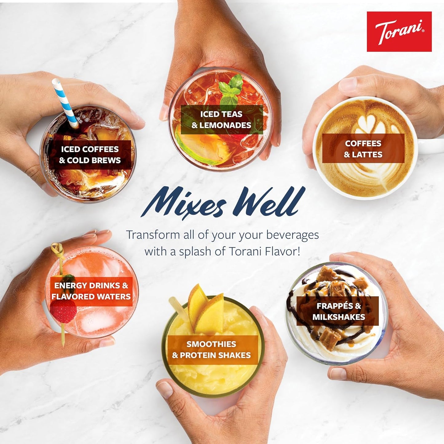 Torani Coffee Syrup 4-Pack Sampler – Valentine's Day Gift for the Home Barista in Your Life