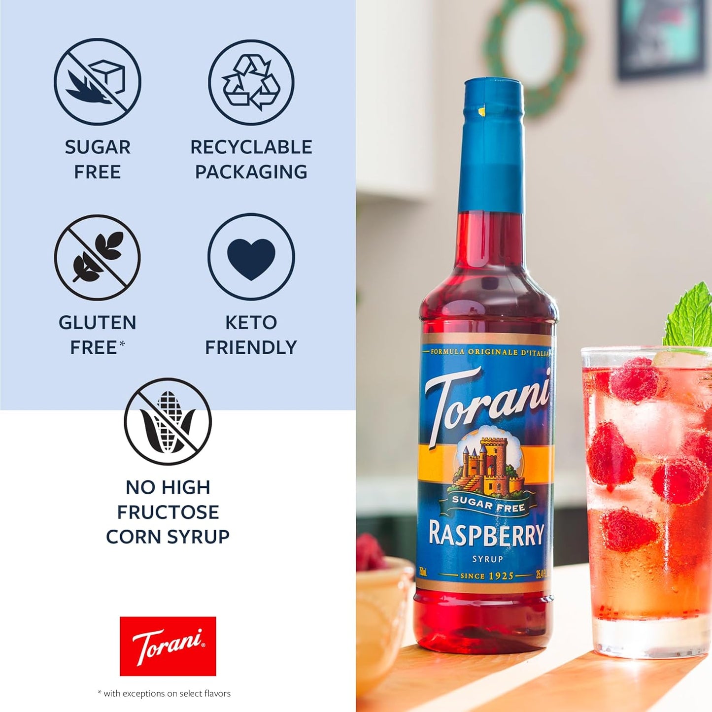 Torani Sugar Free Syrup Vanilla – Housewarming Gift for the Health-Conscious Home Barista