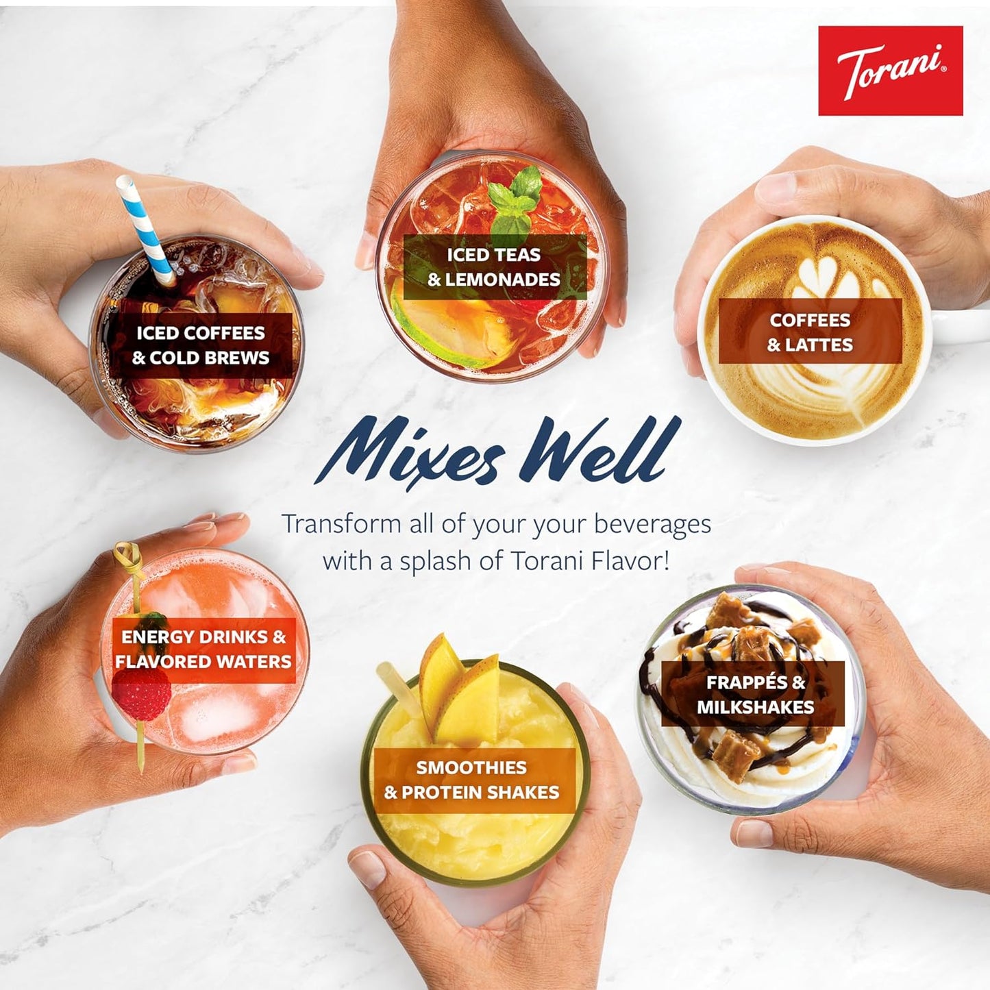 Torani White Chocolate Puremade Sauce – High-Volume White Chocolate Sauce for Commercial Espresso Bars, Streamlined Drink & Dessert Service