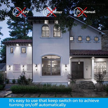 TORCHSTAR Sensor A19 LED Bulb – Weather-Smart Garden Pathway and Driveway Light, Dusk to Dawn Auto Cycle, 9W 800 Lumens, Pack of 4