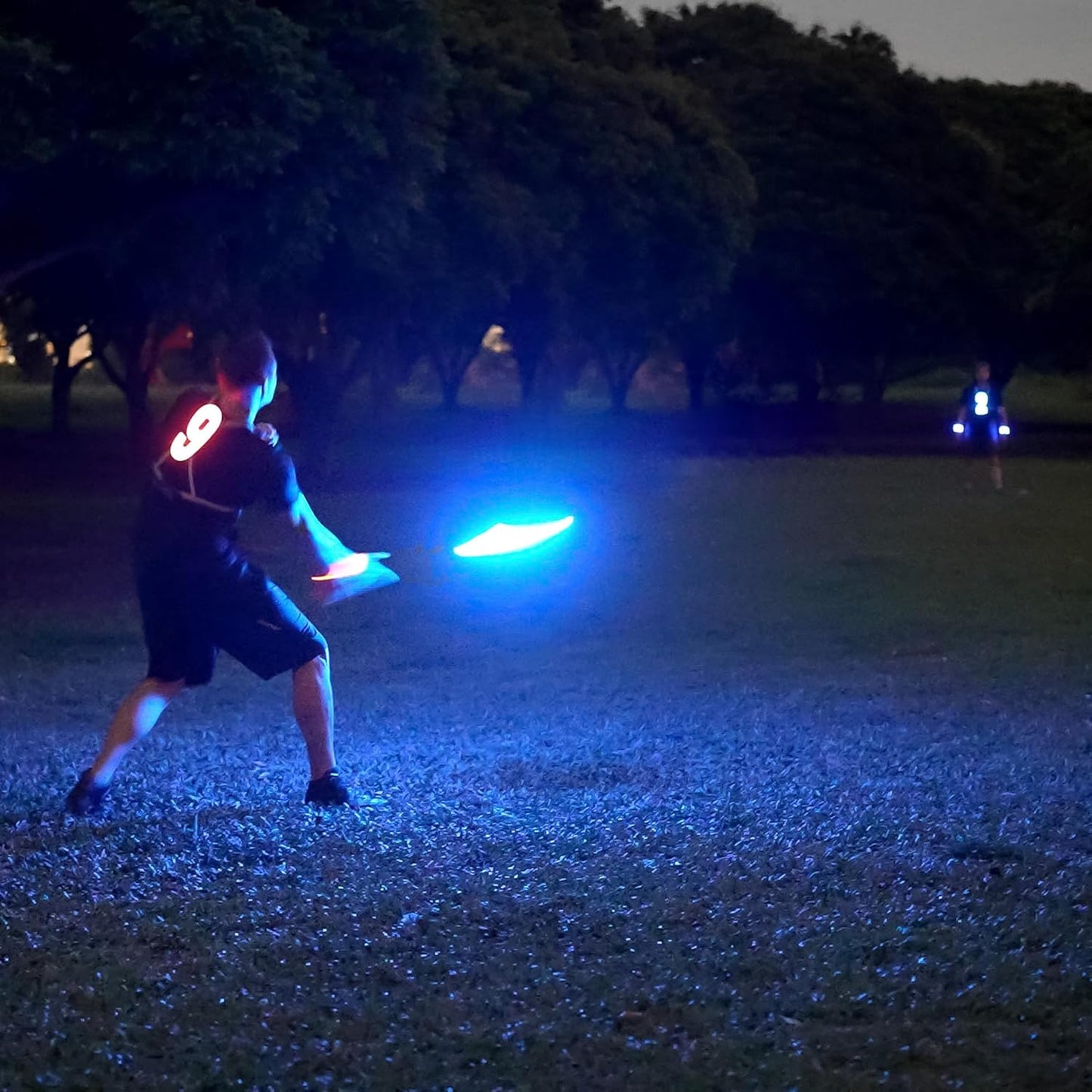TOSY Flying Disc - Kid Safe Auto Light Up Frisbee for Playroom and Backyard, No Flame 108 RGB LEDs Rechargeable LED Disc