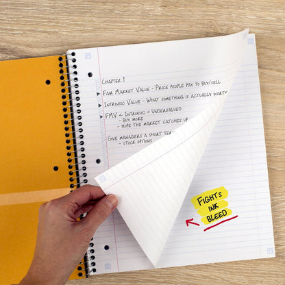 tough interior pockets to hold loose 8.5" x 11" sheets and handouts
