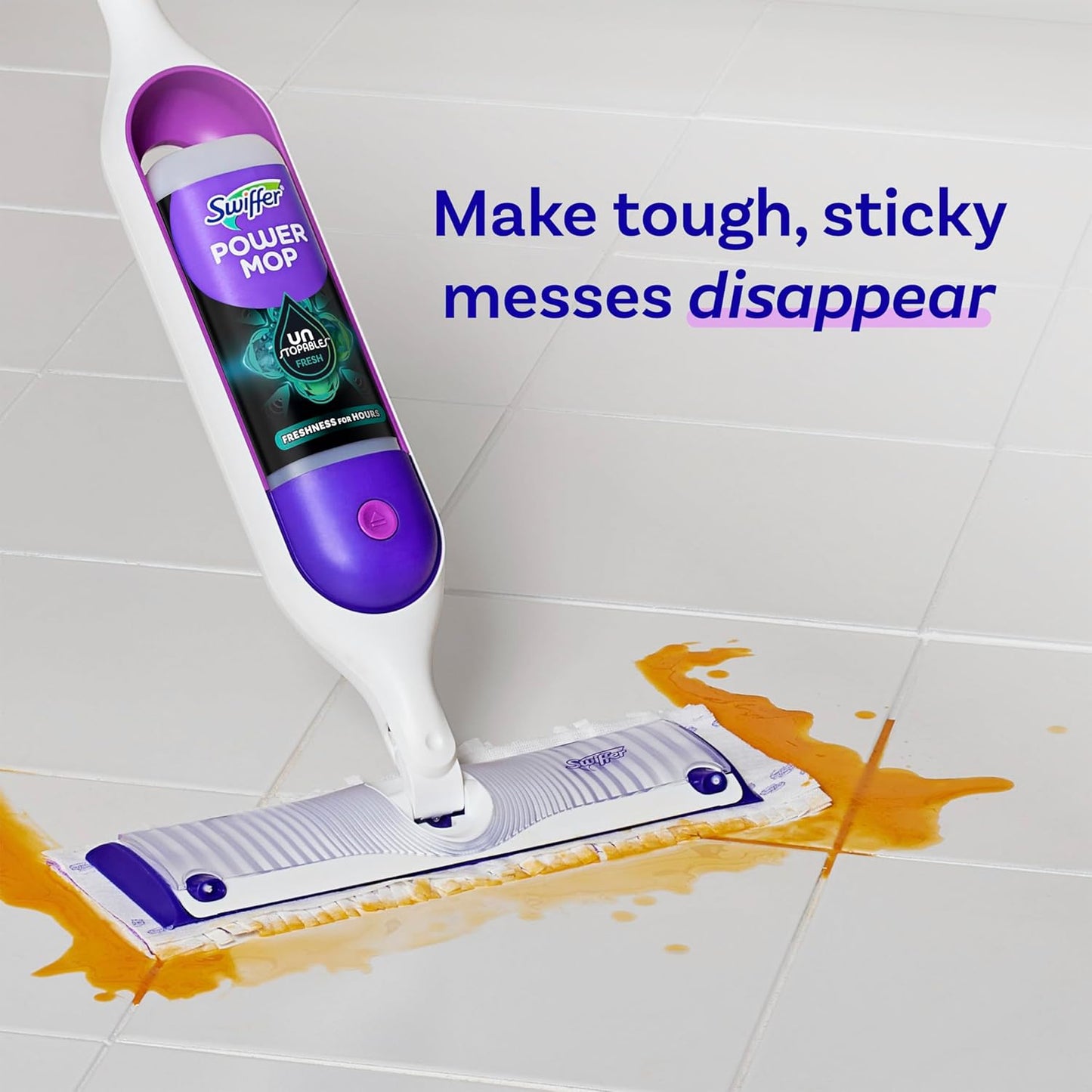 tough, sticky-mess fighting cleaning action