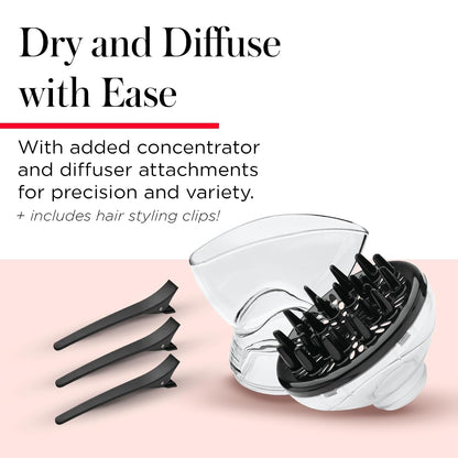 tourmaline ionic technology combined with ceramic coating for frizz control