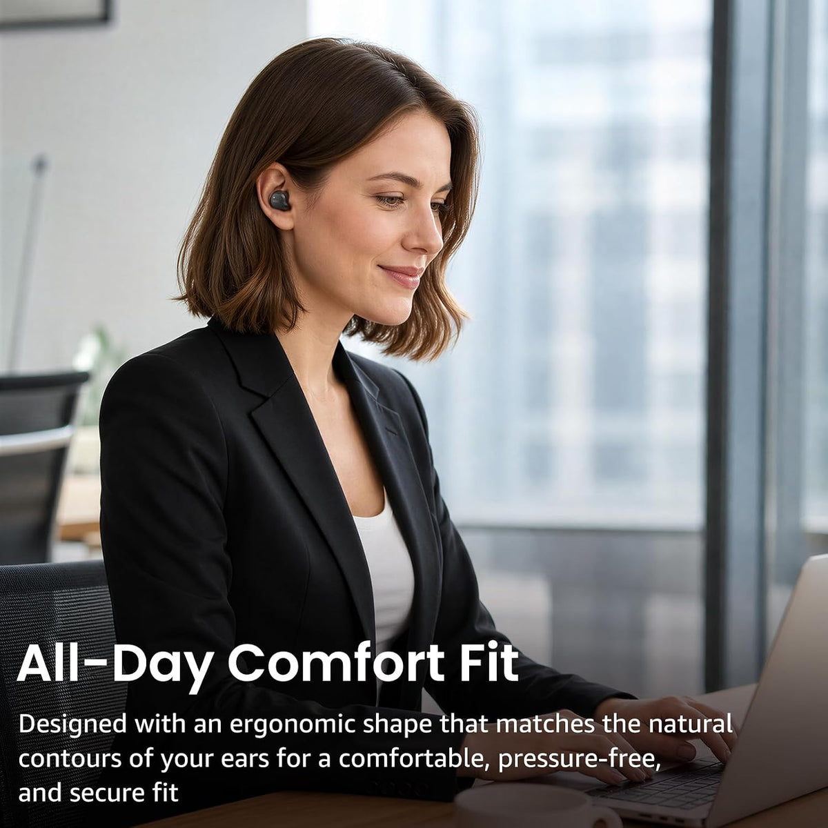 TOZO NC9 Bluetooth Earbuds for Daily Wellness Rituals, Hybrid ANC to Block Stressful Sounds