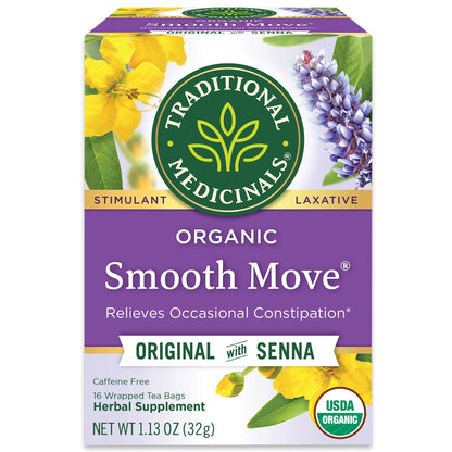 Traditional Medicinals Smooth Move – Bedtime Digestive Reset for Mindful Evening Rituals