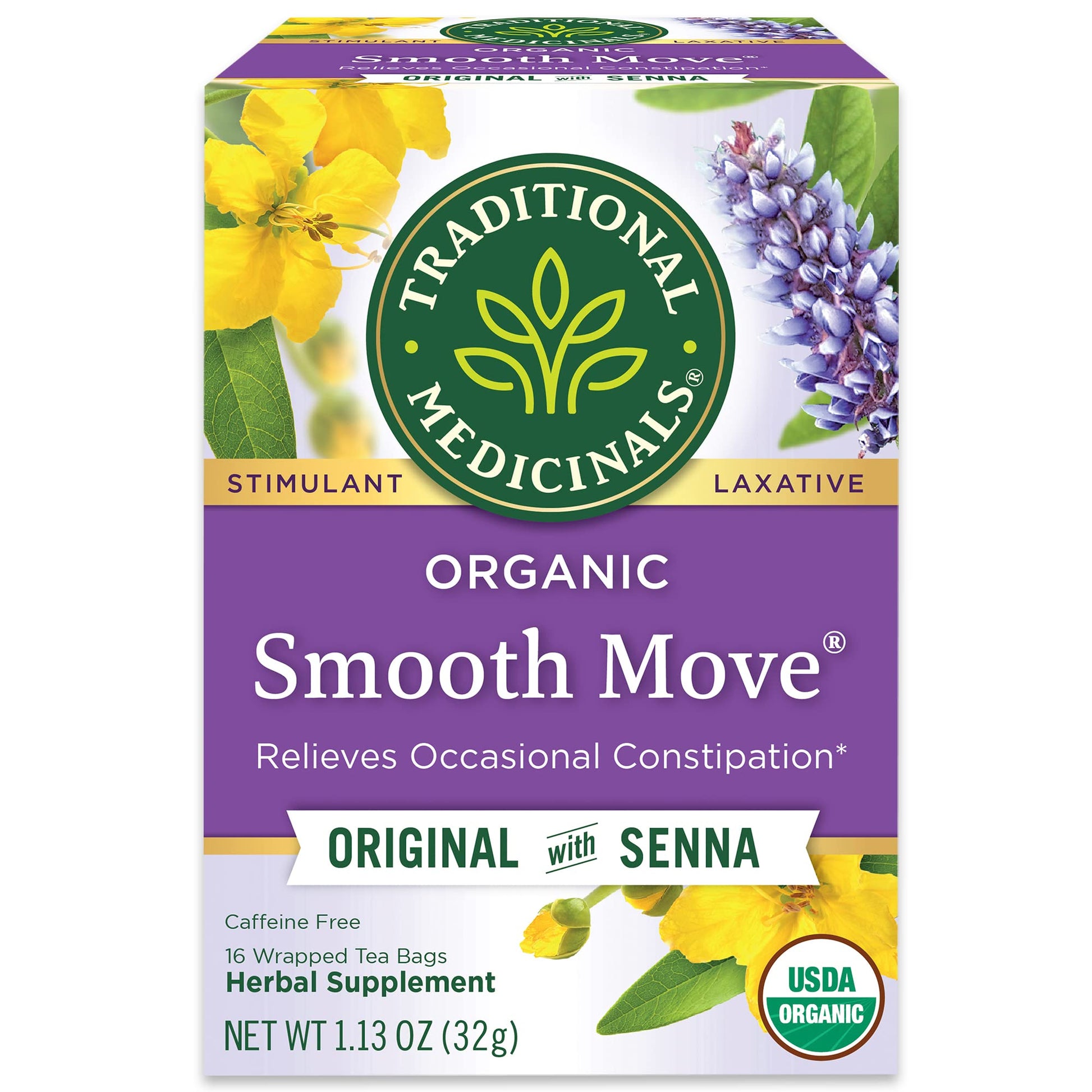 Traditional Medicinals Smooth Move – Bedtime Digestive Reset for Mindful Evening Rituals