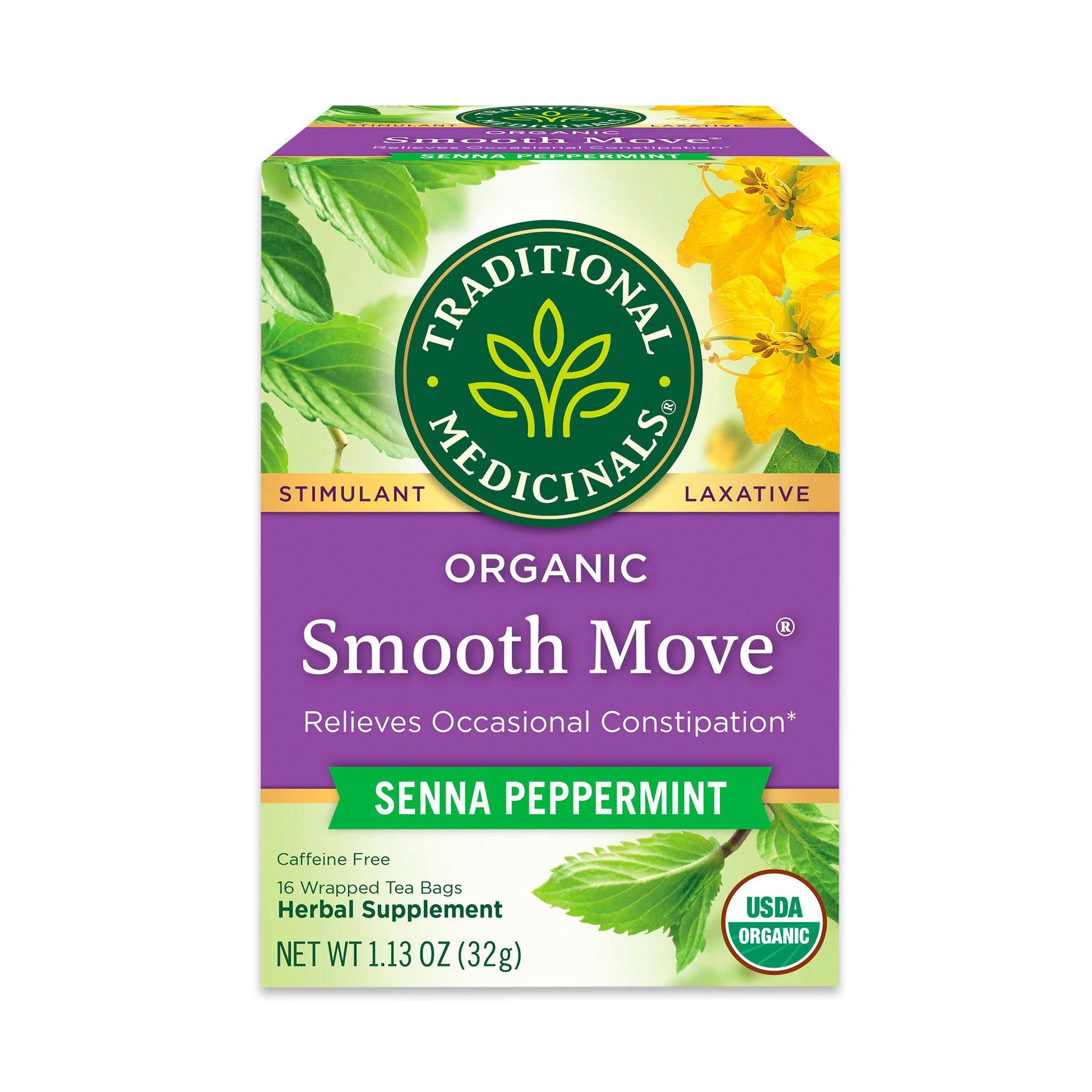 Traditional Medicinals Smooth Move – Bedtime Digestive Reset for Mindful Evening Rituals