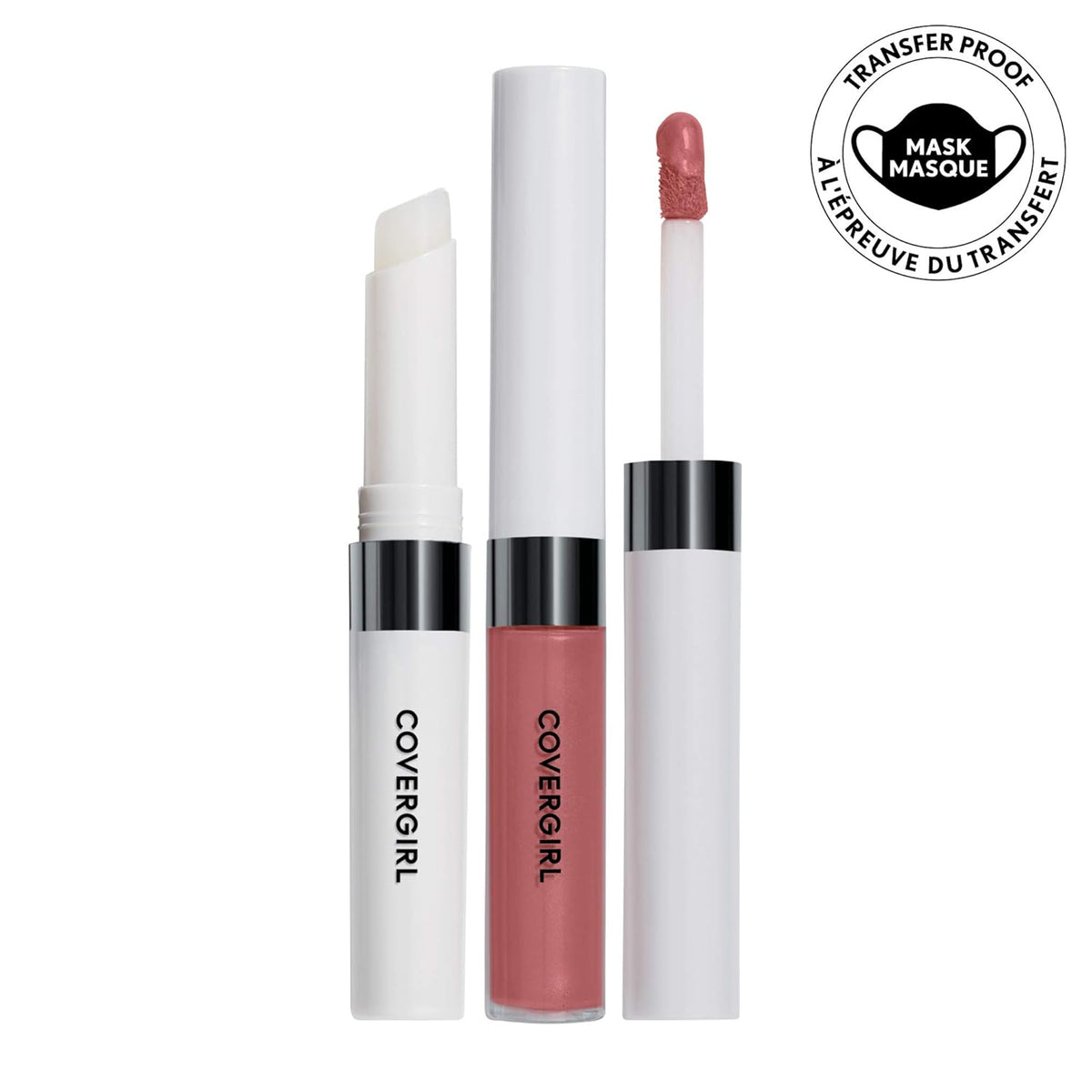 transfer-resistant, kiss-proof, and food-proof finish