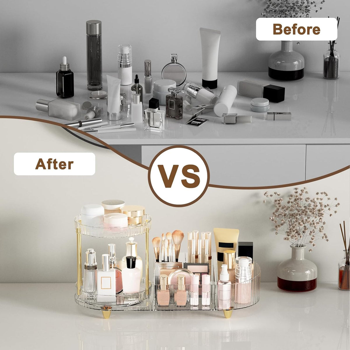 transparent acrylic construction for at-a-glance visibility