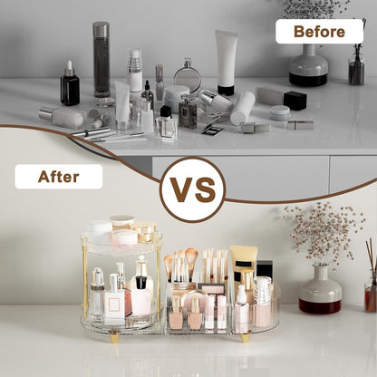 transparent acrylic construction for at-a-glance visibility