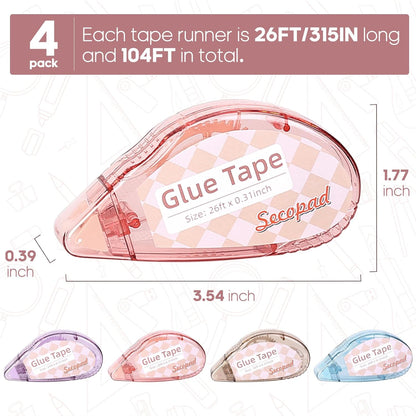 transparent adhesive that does not show through paper or photos