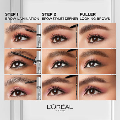 transparent/clear finish compatible with any brow color or makeup underneath