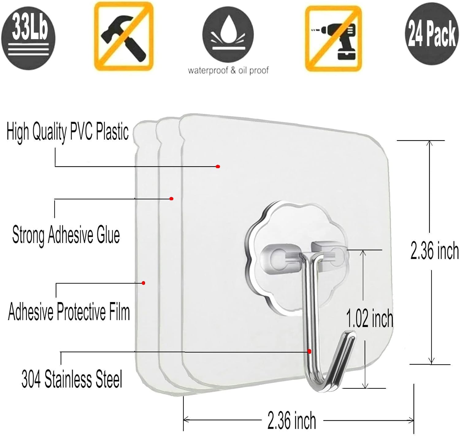 transparent pvc and stainless steel construction that blends into walls