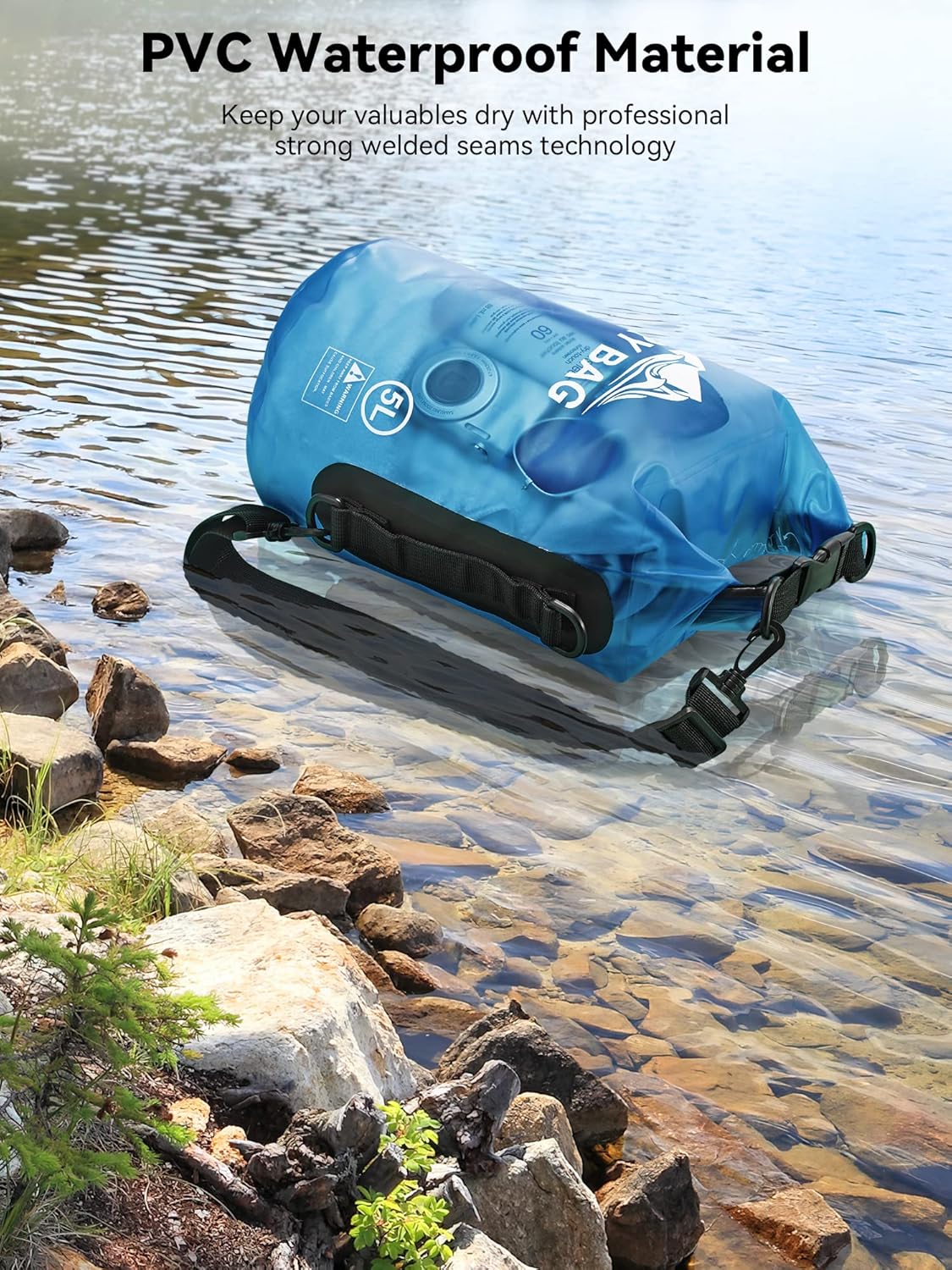 transparent pvc body for instant visibility of contents