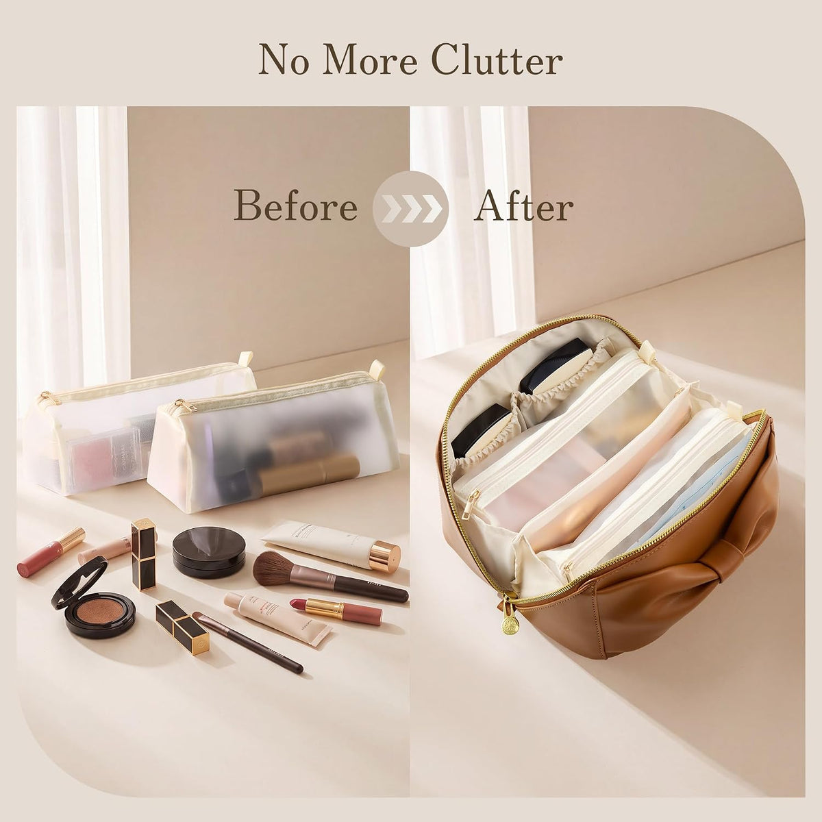 transparent waterproof tpu brush compartment that is easy to clean