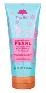 Tree Hut Peppermint Pearl Body Lotion – Holiday Gift Exchange Pick for Friends, Warm Vanilla and Peppermint Scented Daily Lotion