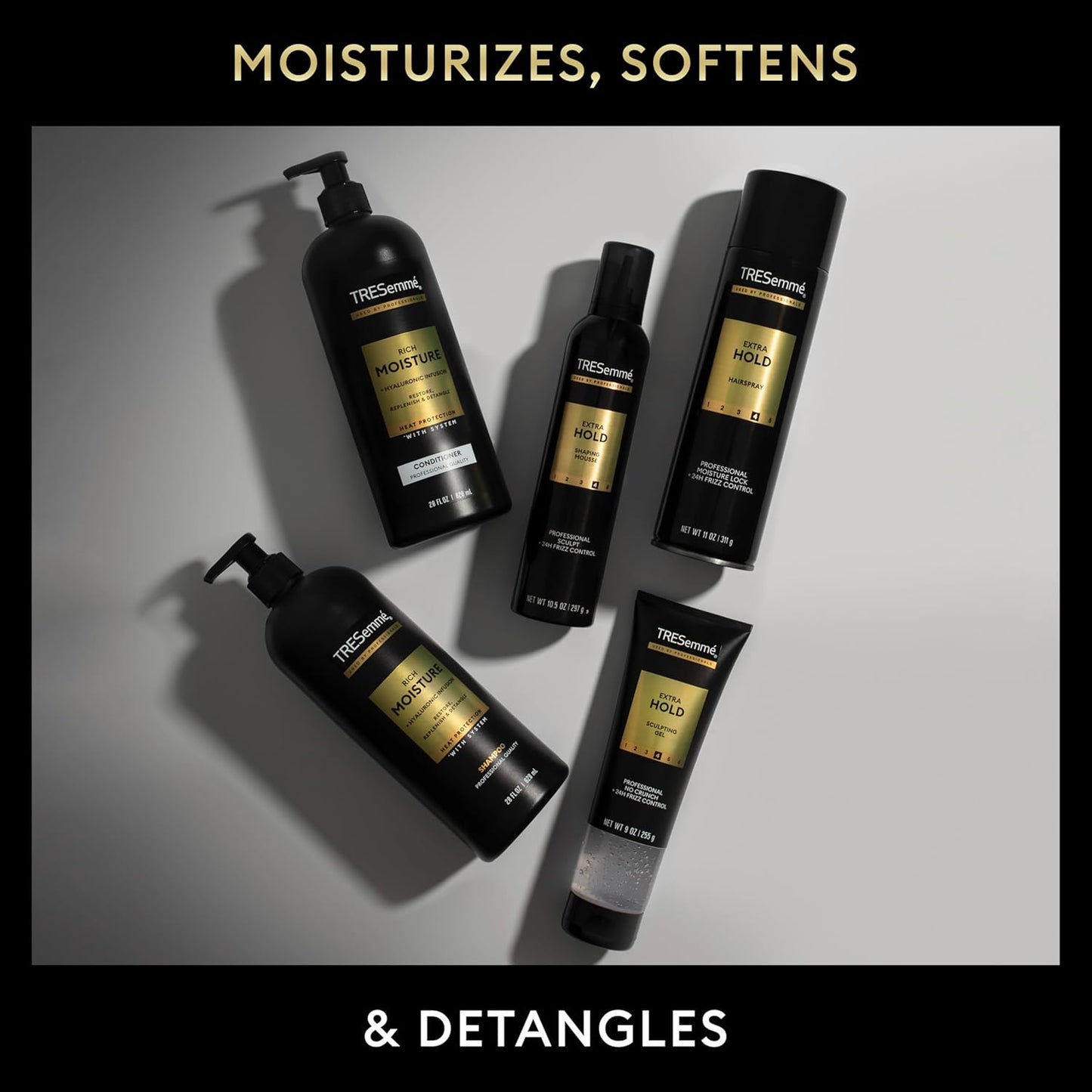TRESemmé Extra Hold Hairspray – Clean-Design Finishing Mist for the Uncluttered Vanity, Unscented