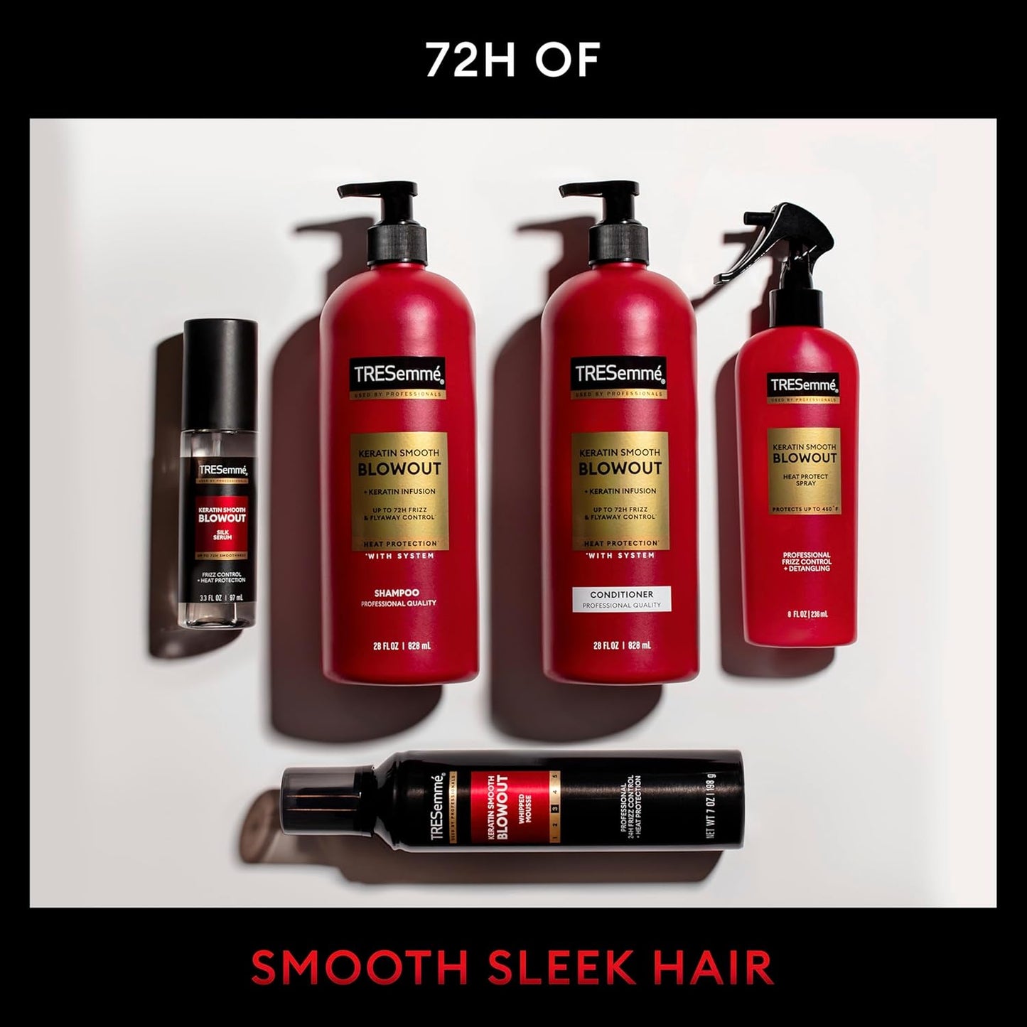 TRESemmé Keratin Smooth Anti-Frizz Finishing Spray – Premium Salon-Quality Finishing Mist for the Dressing Table, 7 Fl Oz