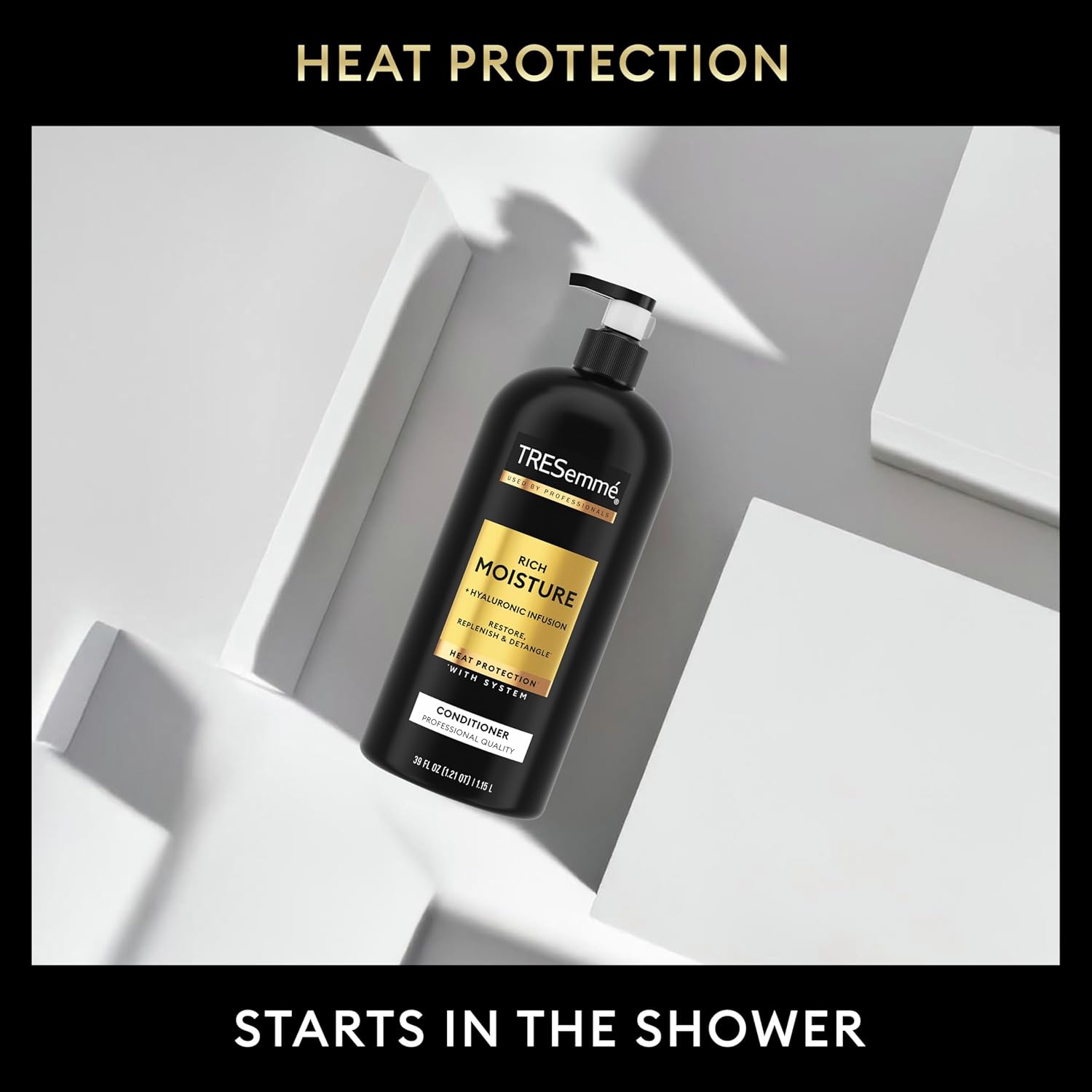 TRESemmé Rich Moisturizing Conditioner – Mindful Shower Reset for Heat-Damaged Strands