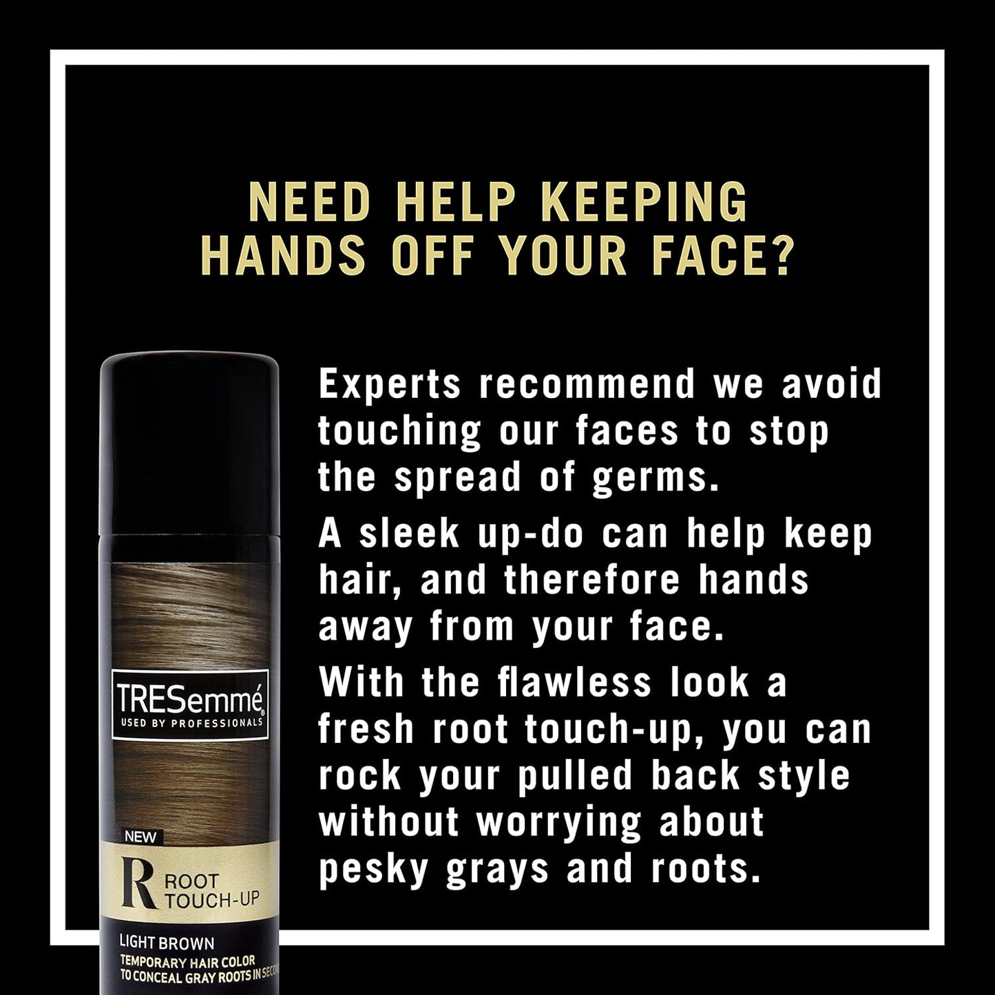 TRESemmé Root Touch-Up Spray – Thoughtful Birthday Gift for Her, Ammonia-Free Light Brown 2.5 oz