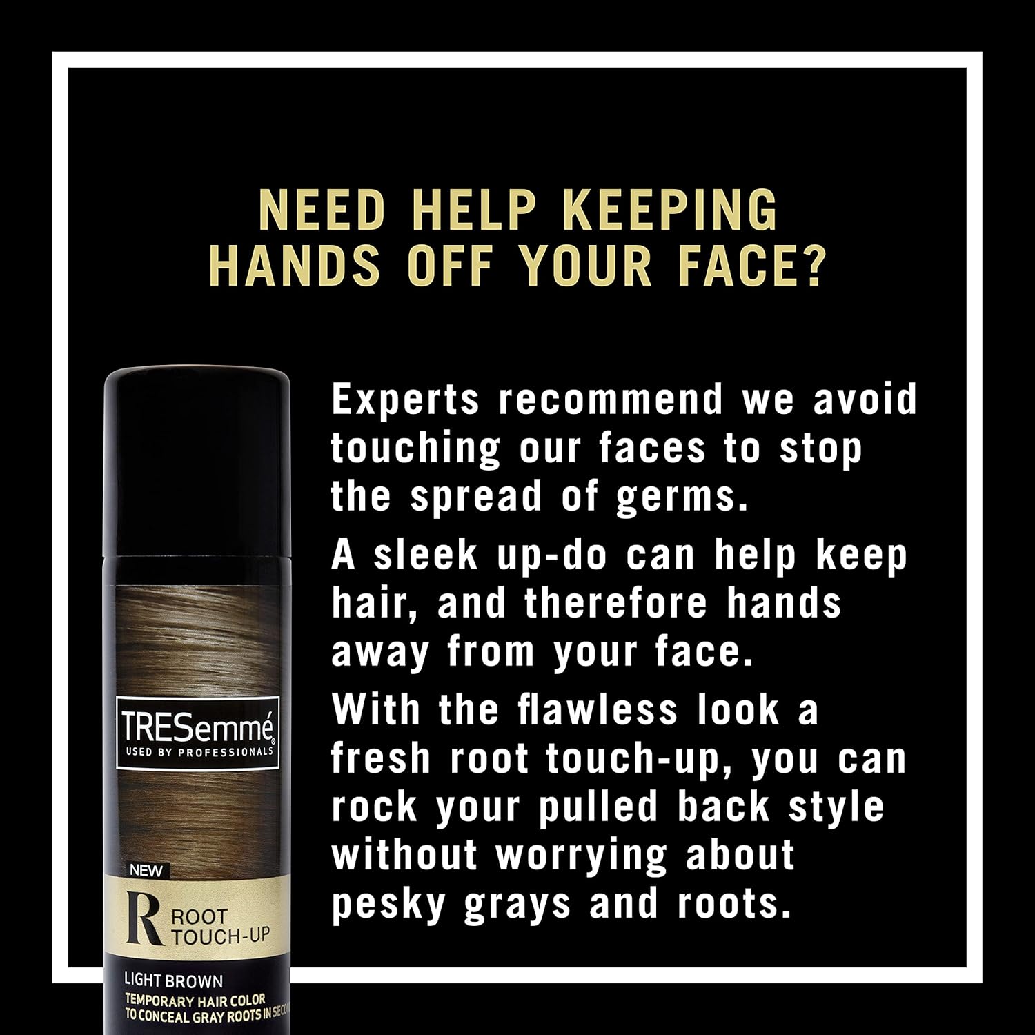 TRESemmé Root Touch-Up Spray – Thoughtful Birthday Gift for Her, Ammonia-Free Light Brown 2.5 oz