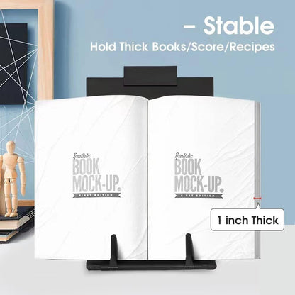 Trexmount Adjustable Book Cradle – Simple Modern Holder for Clutter-Free Reading and Typing