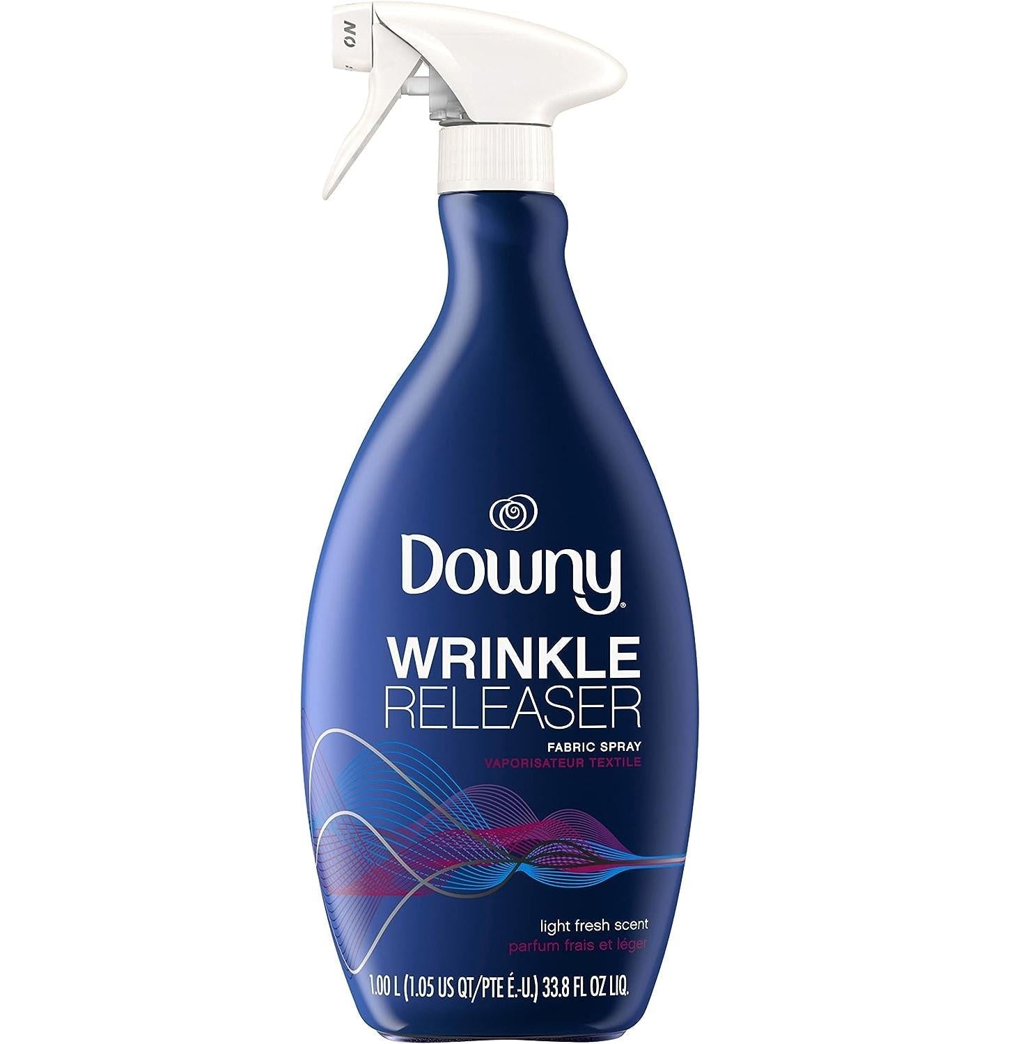 tri-action formula: wrinkle release, odor elimination, and static removal in one spray