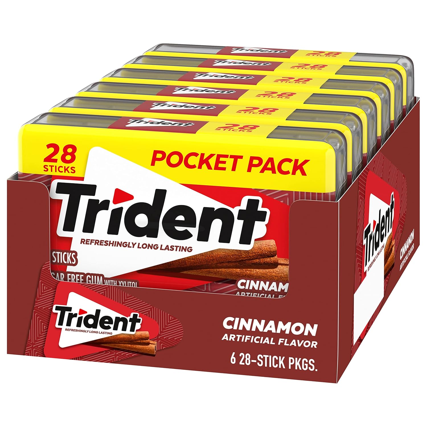 Trident Spearmint Chewing Gum – Care Package Gift for College Students, Military, and Loved Ones