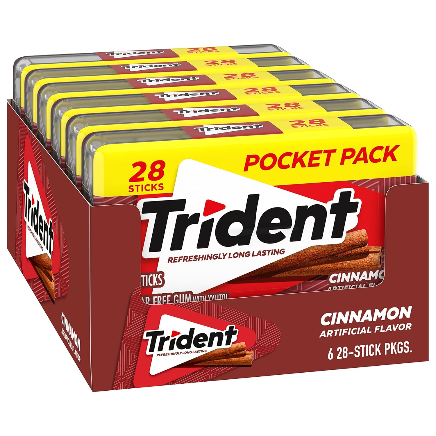 Trident Spearmint Chewing Gum – Care Package Gift for College Students, Military, and Loved Ones