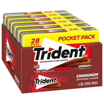 Trident Spearmint Chewing Gum – Care Package Gift for College Students, Military, and Loved Ones