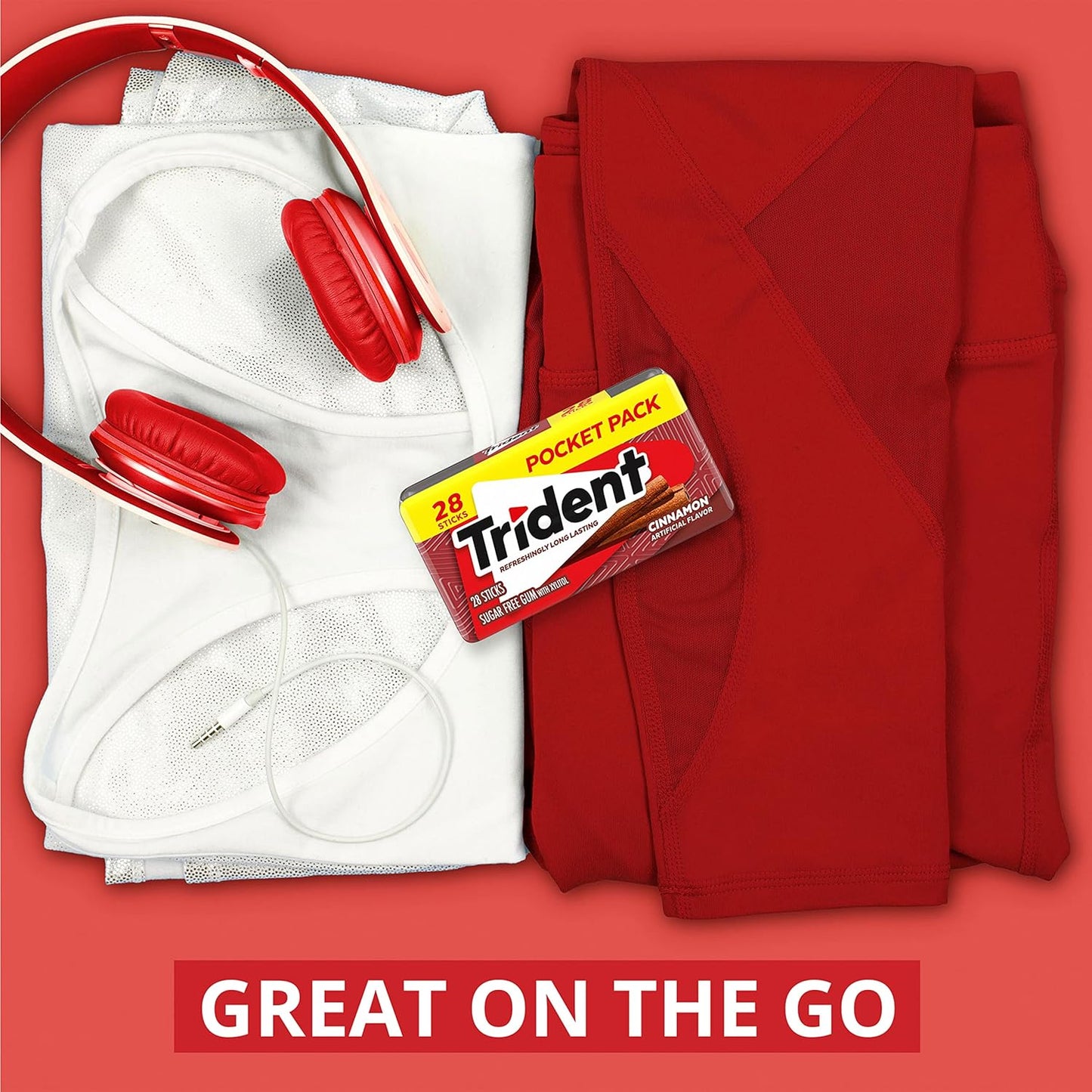 Trident Spearmint Chewing Gum – Care Package Gift for College Students, Military, and Loved Ones