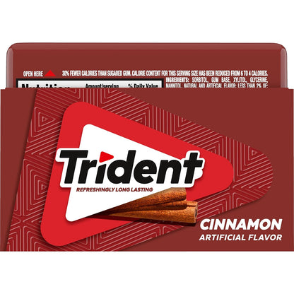 Trident Spearmint Chewing Gum – Care Package Gift for College Students, Military, and Loved Ones