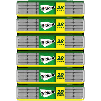 Trident Spearmint Xylitol Gum – Commuter and Travel Essential for Fresh Breath Between Clients