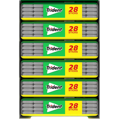 Trident Spearmint Xylitol Gum – Commuter and Travel Essential for Fresh Breath Between Clients